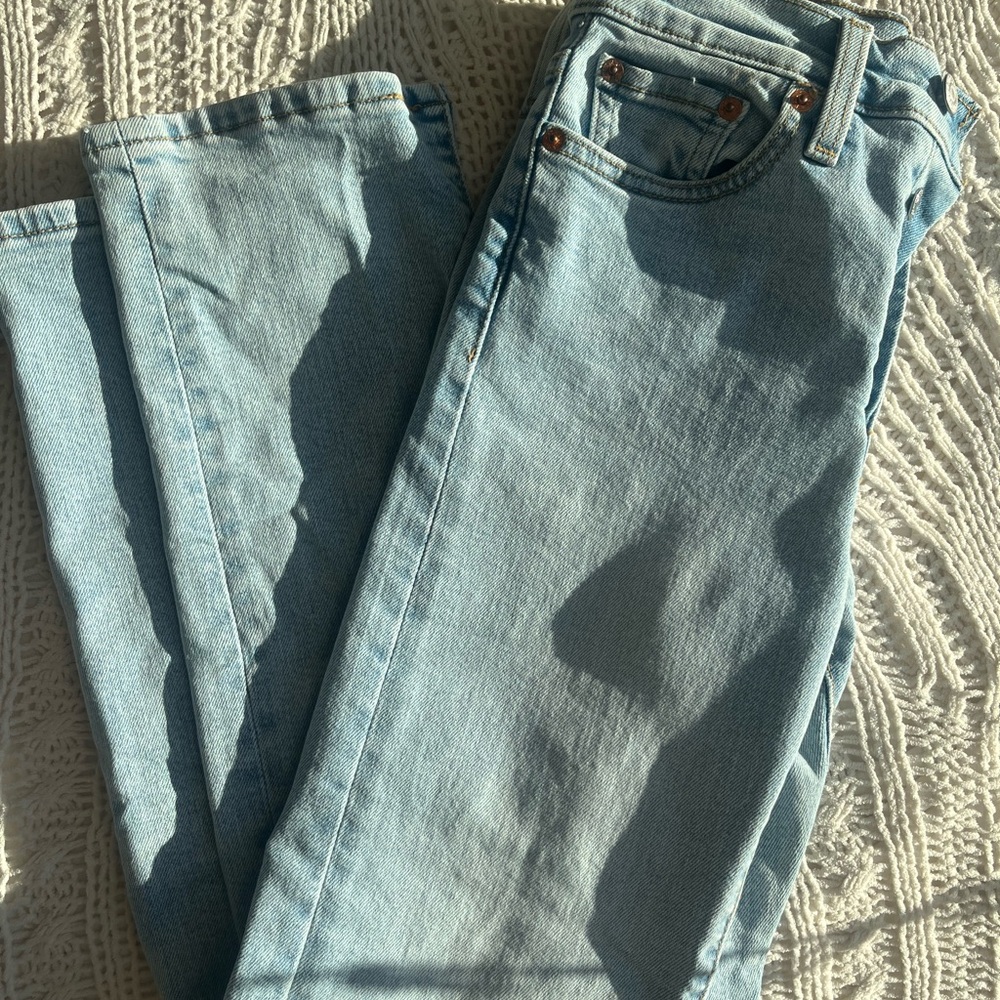 Levi's Light Blue Wedgie Straight Jeans